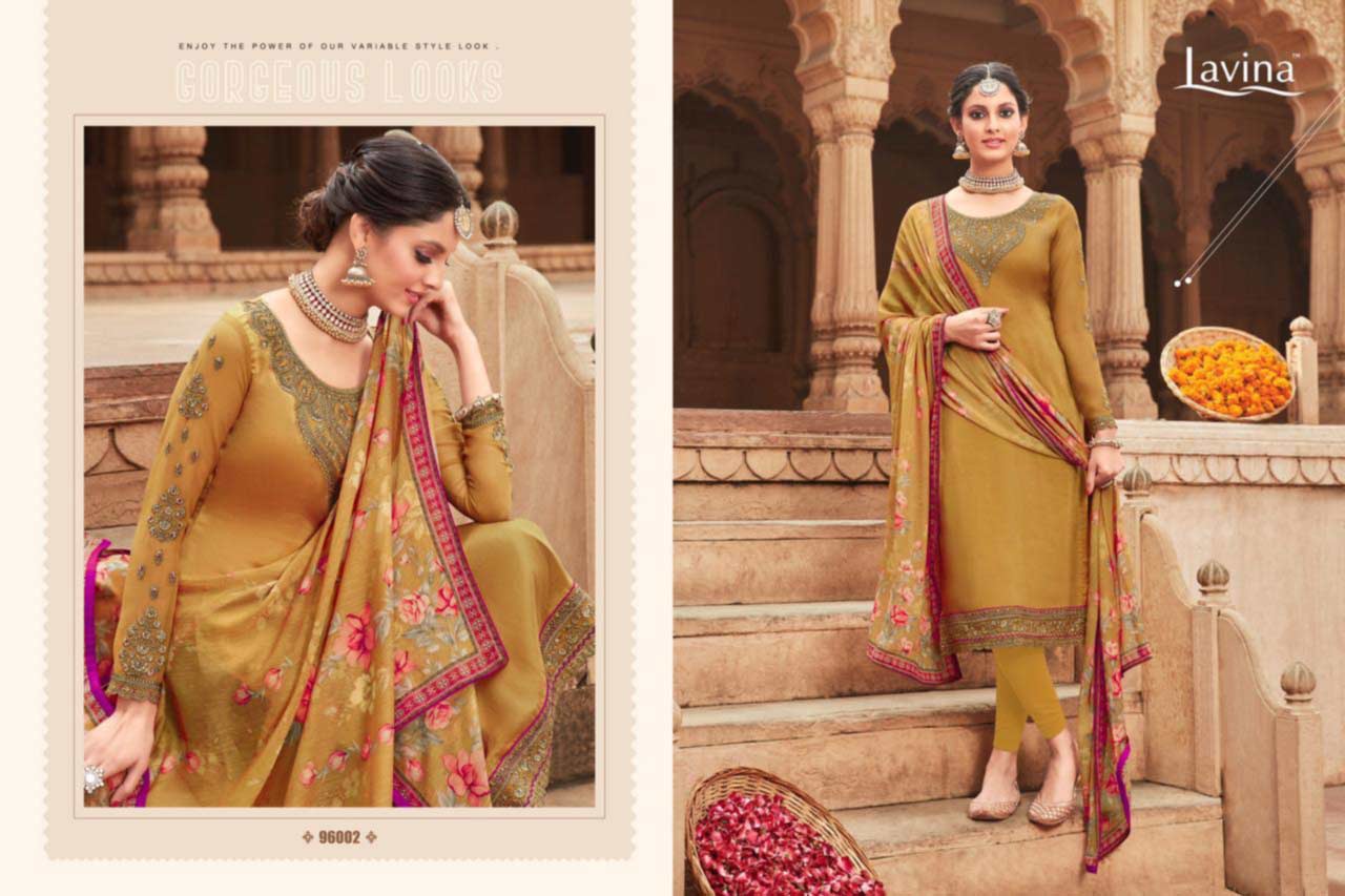 Lavina Vol-96 Natural Crepe Salwar Kameez Lavina Vol-96 Natural Crepe Salwar Kameez